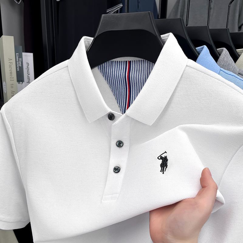 Golf Equipment Discount - Meistverkauftes 100% Reines Baumwoll-Sommer-Herren-Kurzarm-POLO-Shirt mit Kragen,