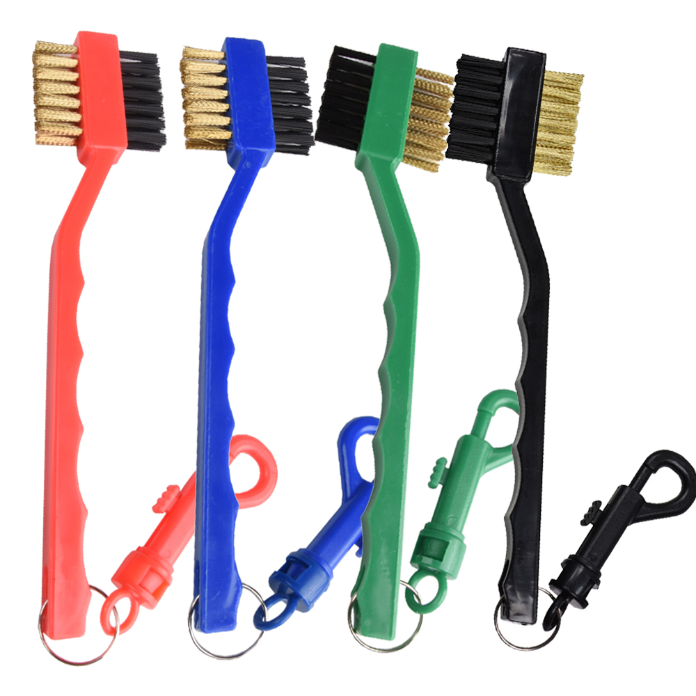 Golf Equipment Discount - Golf-Reinigungsbürste mit Doppelseitigem Design, Tragbarer Haken,