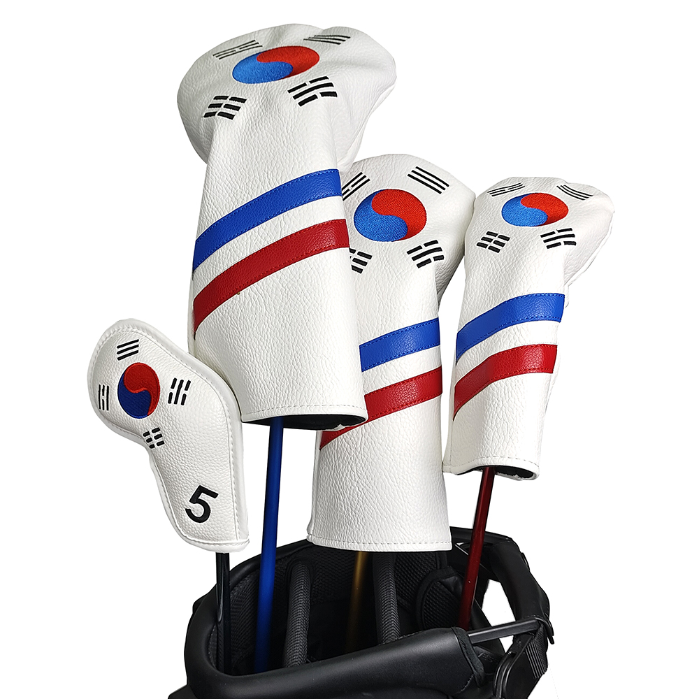 Golf Equipment Deals - Korea Patriotische Golfschlägerhauben-Set – Eisen-, Driver-,