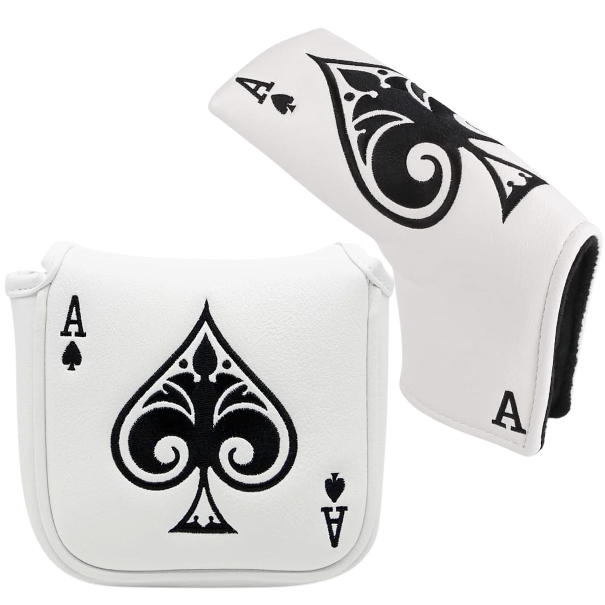 Golf Equipment Deals - Lustige Golf-Putter-Abdeckung im Poker-Ass-Stil, Golfschläger-Kopfabdeckung, Golf-Mallet-